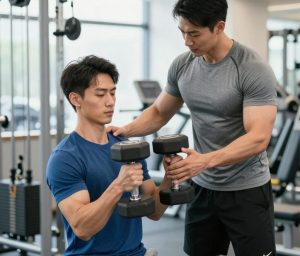 مربی بدنسازی برای افزایش حجم